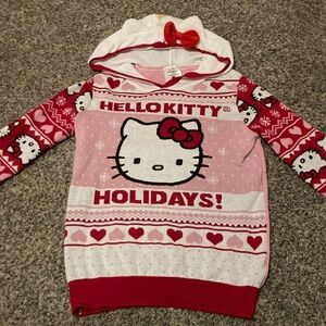Hello Kitty Pink Holiday Sweater
